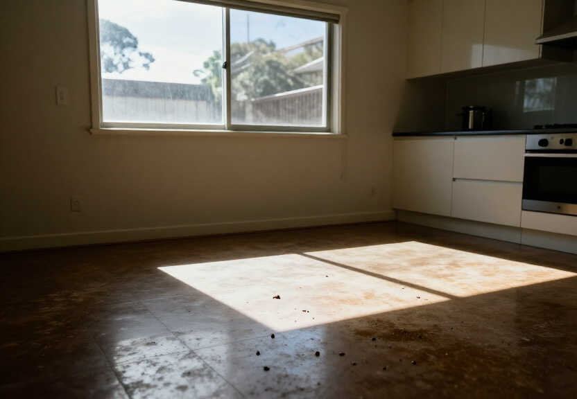 Rodent infestation in a Brighton Le Sands kitchen before treatment